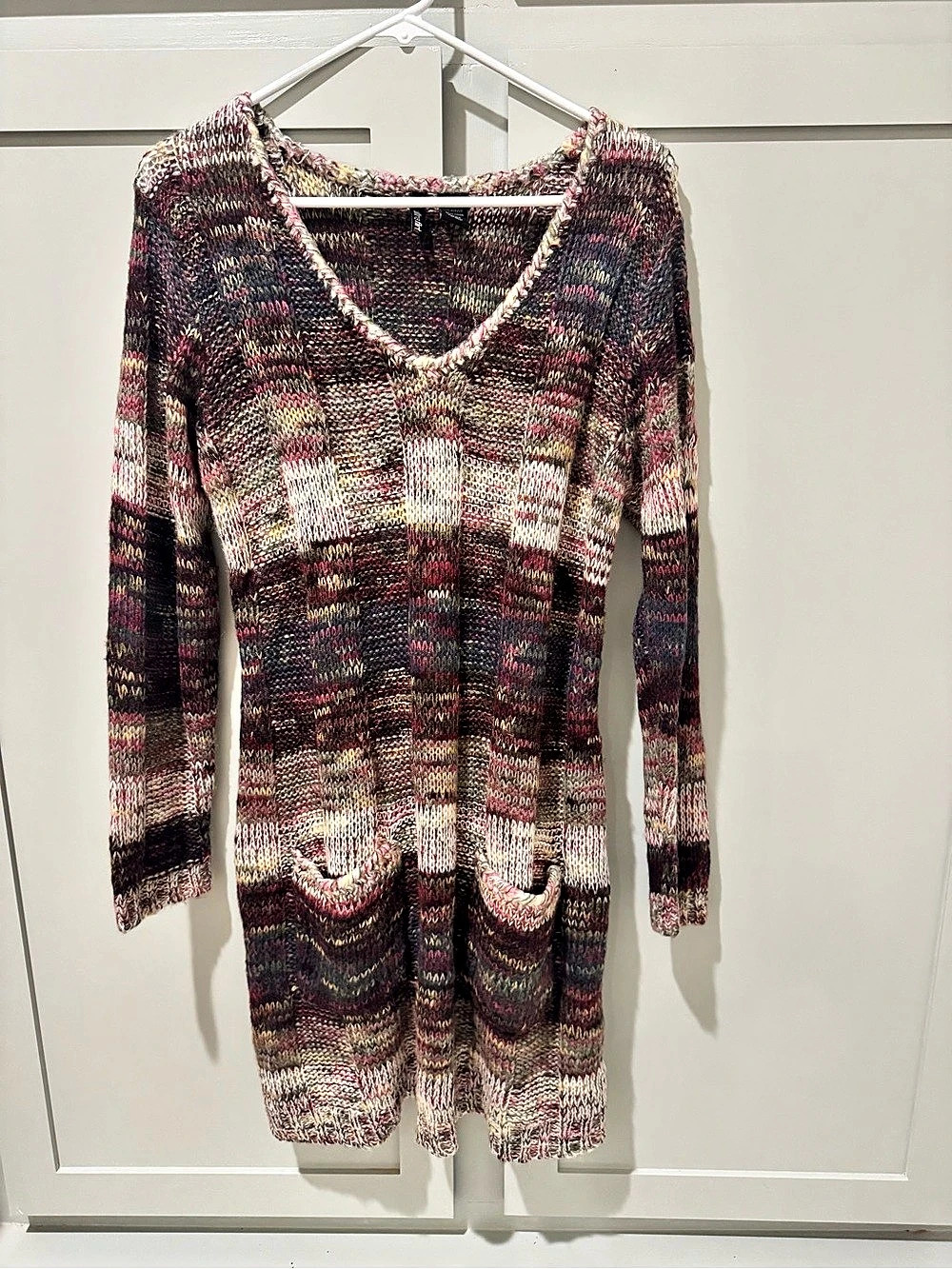 Ultra Flirt Multicolor Acrylic Sweater dress Size XL Like New